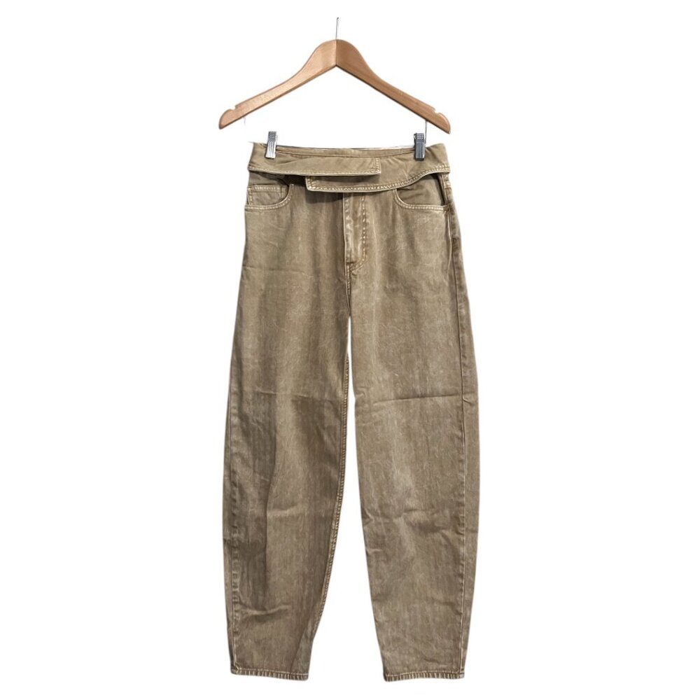 Scotch & Soda Women's High Waist Jeans | Brown Washed | Size 26 | Relaxed Fit